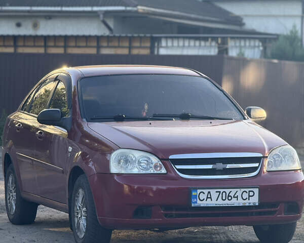 Красный Шевроле Лачетти, объемом двигателя 1.6 л и пробегом 213 тыс. км за 4500 $, фото 1 на Automoto.ua