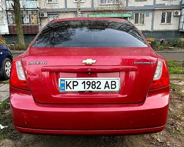 Красный Шевроле Лачетти, объемом двигателя 1.6 л и пробегом 153 тыс. км за 3500 $, фото 1 на Automoto.ua