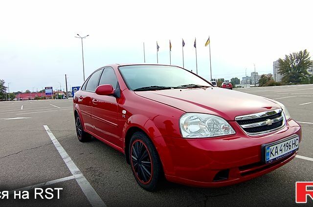Красный Шевроле Лачетти, объемом двигателя 1.8 л и пробегом 161 тыс. км за 4600 $, фото 1 на Automoto.ua