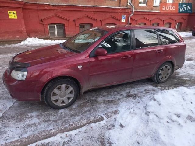 Красный Шевроле Лачетти, объемом двигателя 1.8 л и пробегом 285 тыс. км за 4900 $, фото 1 на Automoto.ua