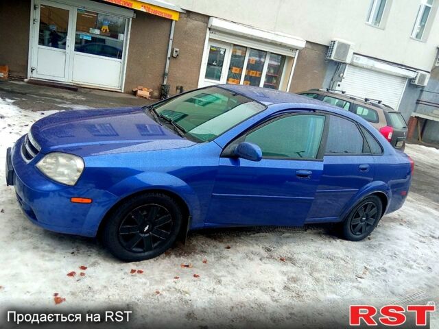 Синий Шевроле Лачетти, объемом двигателя 2 л и пробегом 230 тыс. км за 3900 $, фото 1 на Automoto.ua