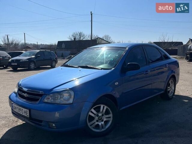 Синий Шевроле Лачетти, объемом двигателя 1.6 л и пробегом 170 тыс. км за 3400 $, фото 1 на Automoto.ua