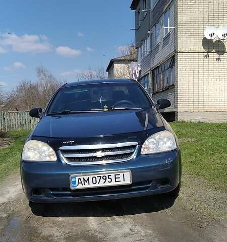 Синий Шевроле Лачетти, объемом двигателя 1.6 л и пробегом 207 тыс. км за 4300 $, фото 1 на Automoto.ua