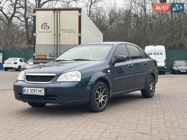 Синий Шевроле Лачетти, объемом двигателя 1.6 л и пробегом 260 тыс. км за 3700 $, фото 1 на Automoto.ua