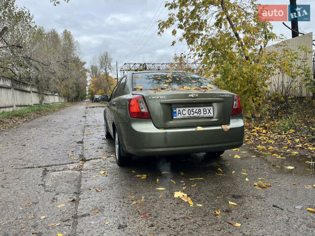 Зеленый Шевроле Лачетти, объемом двигателя 1.8 л и пробегом 289 тыс. км за 2300 $, фото 1 на Automoto.ua