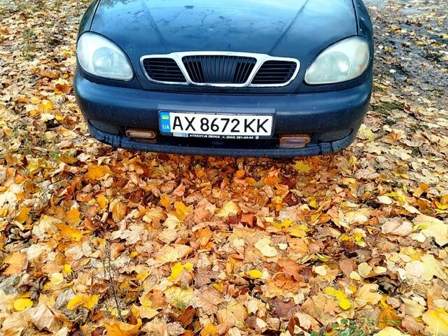 Черный Шевроле Ланос, объемом двигателя 1.5 л и пробегом 480 тыс. км за 1500 $, фото 1 на Automoto.ua