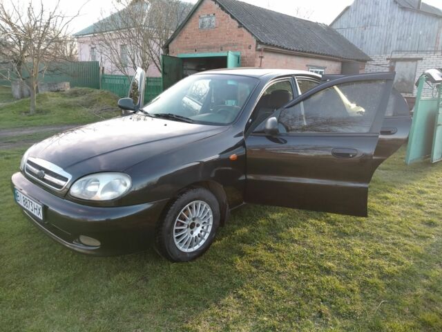 Чорний Шевроле Ланос, об'ємом двигуна 1.5 л та пробігом 208 тис. км за 3000 $, фото 1 на Automoto.ua