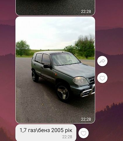 Сірий Шевроле Нива, об'ємом двигуна 1.7 л та пробігом 200 тис. км за 1650 $, фото 1 на Automoto.ua