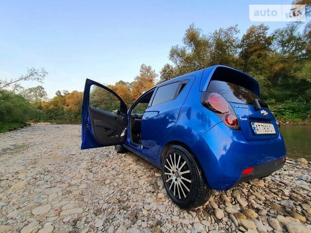 Синий Шевроле Спарк, объемом двигателя 0.99 л и пробегом 129 тыс. км за 4999 $, фото 1 на Automoto.ua