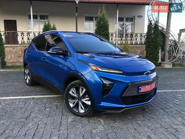 Шевроле Bolt EUV 2022 в Тернополе на Automoto.ua Синий Шевроле Bolt EUV, объемом двигателя 0 л и пробегом 77 тыс. км за 17990 $, фото 1 на Automoto.ua