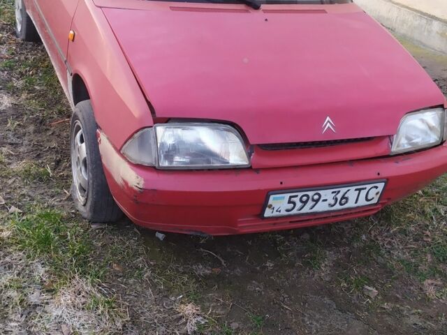 Червоний Сітроен АХ, об'ємом двигуна 1 л та пробігом 200 тис. км за 250 $, фото 1 на Automoto.ua
