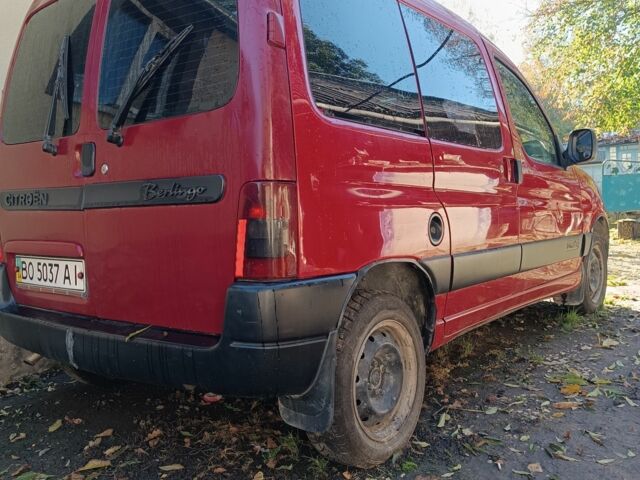 Ситроен Берлинго 2003 в Кременце на Automoto.ua Красный Ситроен Берлинго, объемом двигателя 1.9 л и пробегом 300 тыс. км за 1000 $, фото 1 на Automoto.ua