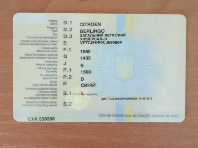 Синій Сітроен Берлінго, об'ємом двигуна 0 л та пробігом 10 тис. км за 500 $, фото 1 на Automoto.ua