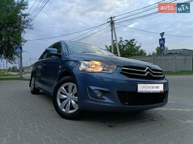 Синий Ситроен С-Элизе, объемом двигателя 1.2 л и пробегом 71 тыс. км за 6500 $, фото 1 на Automoto.ua