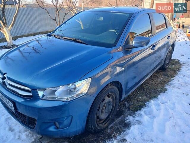 Синий Ситроен С-Элизе, объемом двигателя 1.2 л и пробегом 95 тыс. км за 7900 $, фото 1 на Automoto.ua