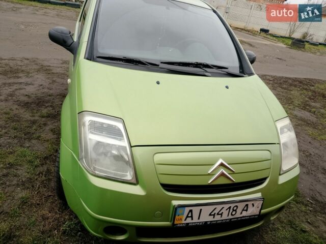 Зеленый Ситроен С2, объемом двигателя 1.4 л и пробегом 190 тыс. км за 3300 $, фото 1 на Automoto.ua