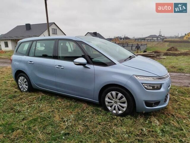 Синий Ситроен Гранд С4 Пикассо, объемом двигателя 1.6 л и пробегом 241 тыс. км за 8999 $, фото 1 на Automoto.ua