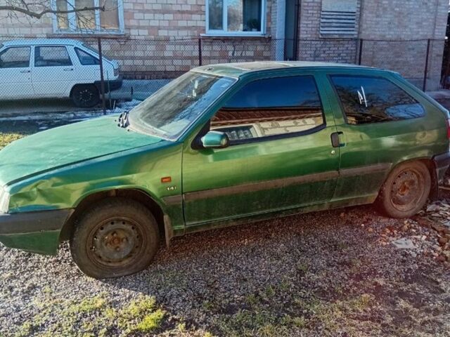 Зеленый Ситроен ЗХ, объемом двигателя 1.4 л и пробегом 213 тыс. км за 650 $, фото 1 на Automoto.ua