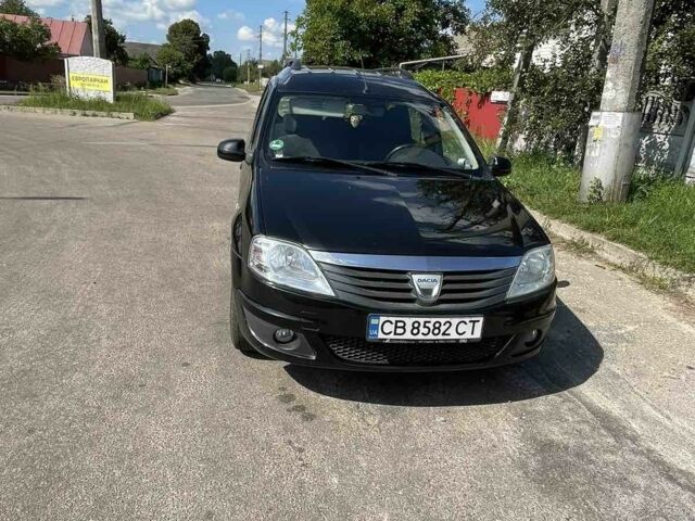 Черный Дачия Логан, объемом двигателя 1.6 л и пробегом 181 тыс. км за 6500 $, фото 1 на Automoto.ua