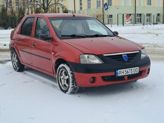 Красный Дачия Логан, объемом двигателя 1.4 л и пробегом 123 тыс. км за 2000 $, фото 1 на Automoto.ua