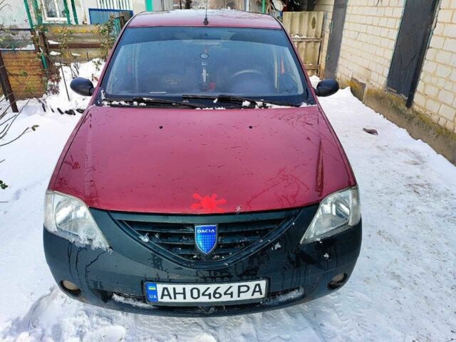 Красный Дачия Логан, объемом двигателя 1.4 л и пробегом 283 тыс. км за 3615 $, фото 1 на Automoto.ua