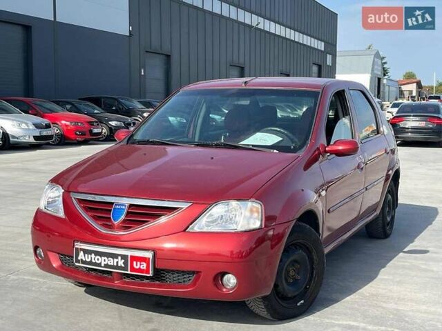Красный Дачия Логан, объемом двигателя 1.6 л и пробегом 226 тыс. км за 3990 $, фото 1 на Automoto.ua
