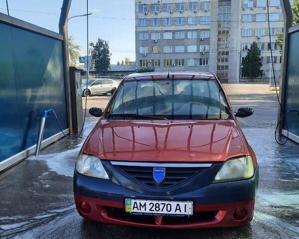 Красный Дачия Логан, объемом двигателя 1.39 л и пробегом 700 тыс. км за 1800 $, фото 1 на Automoto.ua