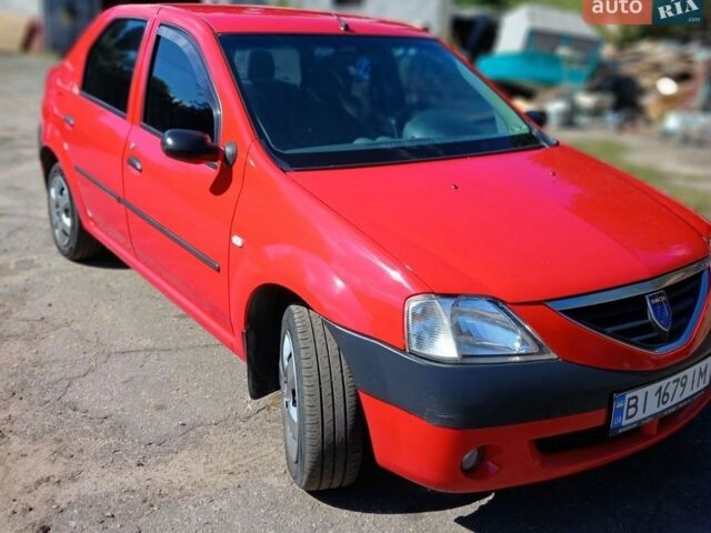 Красный Дачия Логан, объемом двигателя 1.4 л и пробегом 255 тыс. км за 3900 $, фото 1 на Automoto.ua