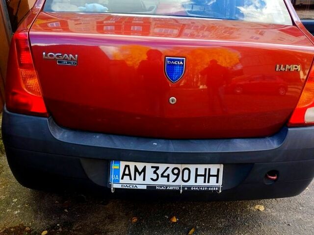 Дачия Логан 2006 в Житомире на Automoto.ua Красный Дачия Логан, объемом двигателя 1.4 л и пробегом 230 тыс. км за 4000 $, фото 1 на Automoto.ua
