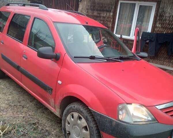 Красный Дачия Логан, объемом двигателя 1.46 л и пробегом 218 тыс. км за 3900 $, фото 1 на Automoto.ua