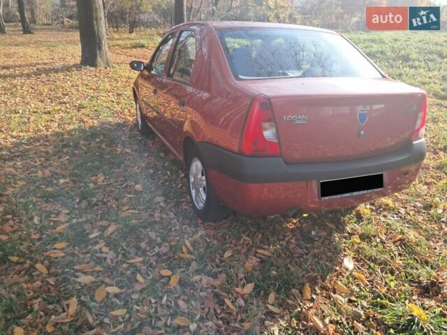 Красный Дачия Логан, объемом двигателя 1.4 л и пробегом 197 тыс. км за 3950 $, фото 1 на Automoto.ua