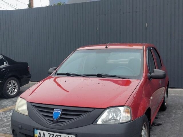 Красный Дачия Логан, объемом двигателя 1.4 л и пробегом 149 тыс. км за 3499 $, фото 1 на Automoto.ua