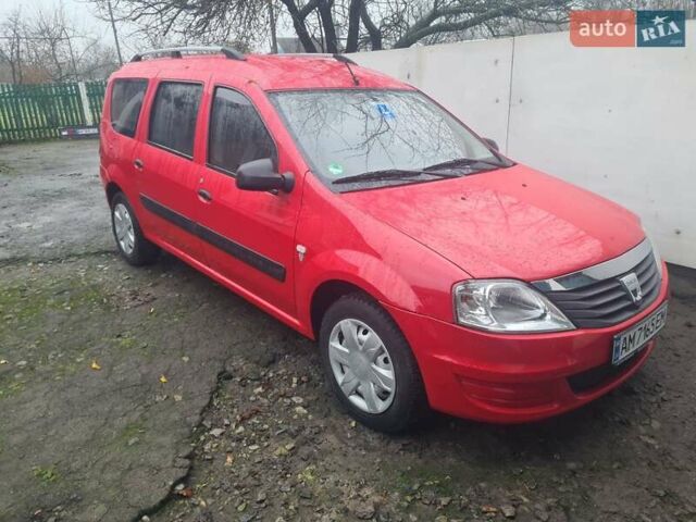 Красный Дачия Логан, объемом двигателя 1.39 л и пробегом 282 тыс. км за 3950 $, фото 1 на Automoto.ua