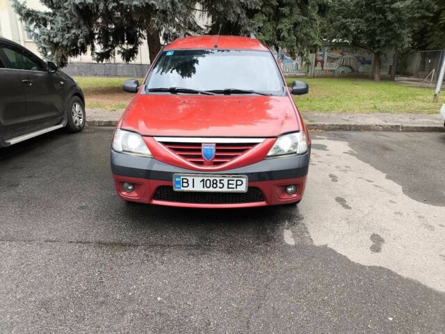 Красный Дачия Логан, объемом двигателя 1.6 л и пробегом 228 тыс. км за 4400 $, фото 1 на Automoto.ua