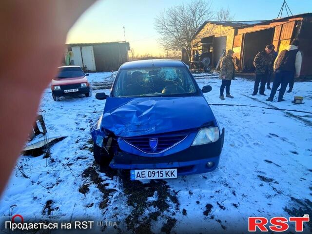 Синий Дачия Логан, объемом двигателя 1.6 л и пробегом 204 тыс. км за 1500 $, фото 1 на Automoto.ua