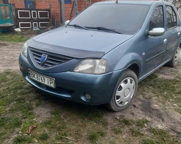 Синий Дачия Логан, объемом двигателя 1.4 л и пробегом 430 тыс. км за 2300 $, фото 1 на Automoto.ua