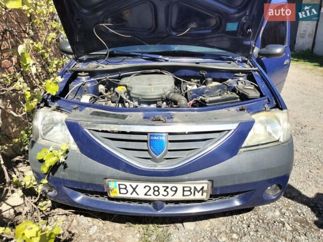 Синий Дачия Логан, объемом двигателя 1.39 л и пробегом 530 тыс. км за 2400 $, фото 1 на Automoto.ua