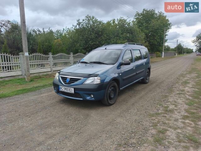 Синий Дачия Логан, объемом двигателя 1.46 л и пробегом 320 тыс. км за 3900 $, фото 1 на Automoto.ua