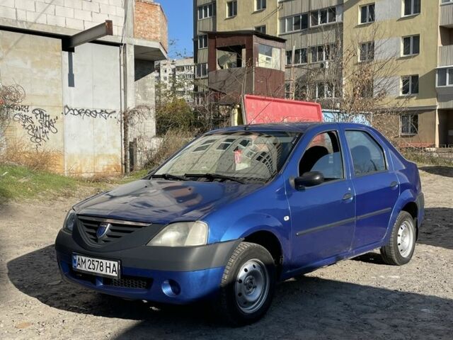 Синий Дачия Логан, объемом двигателя 1.4 л и пробегом 244 тыс. км за 1700 $, фото 1 на Automoto.ua