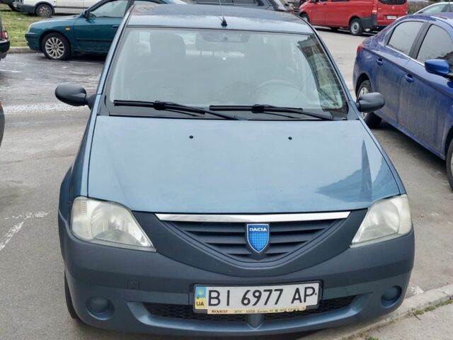 Синий Дачия Логан, объемом двигателя 1.4 л и пробегом 179 тыс. км за 3950 $, фото 1 на Automoto.ua