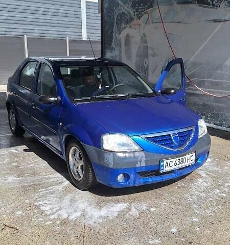Синий Дачия Логан, объемом двигателя 1.6 л и пробегом 155 тыс. км за 3494 $, фото 1 на Automoto.ua