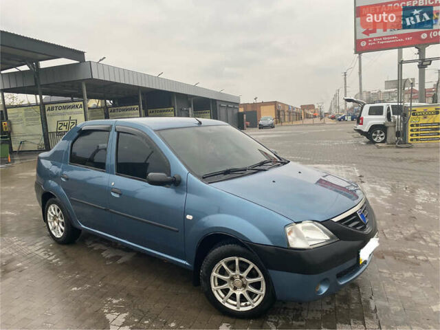 Синий Дачия Логан, объемом двигателя 1.4 л и пробегом 336 тыс. км за 3200 $, фото 1 на Automoto.ua