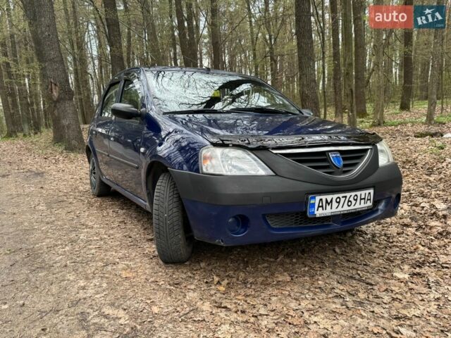 Синий Дачия Логан, объемом двигателя 1.39 л и пробегом 214 тыс. км за 3200 $, фото 1 на Automoto.ua