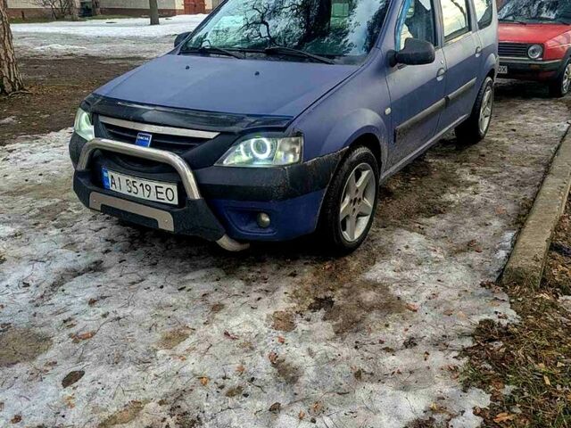 Синий Дачия Логан, объемом двигателя 1.6 л и пробегом 215 тыс. км за 4300 $, фото 1 на Automoto.ua