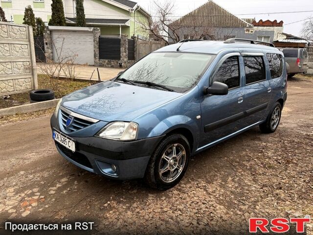 Синий Дачия Логан, объемом двигателя 1.6 л и пробегом 168 тыс. км за 4890 $, фото 1 на Automoto.ua