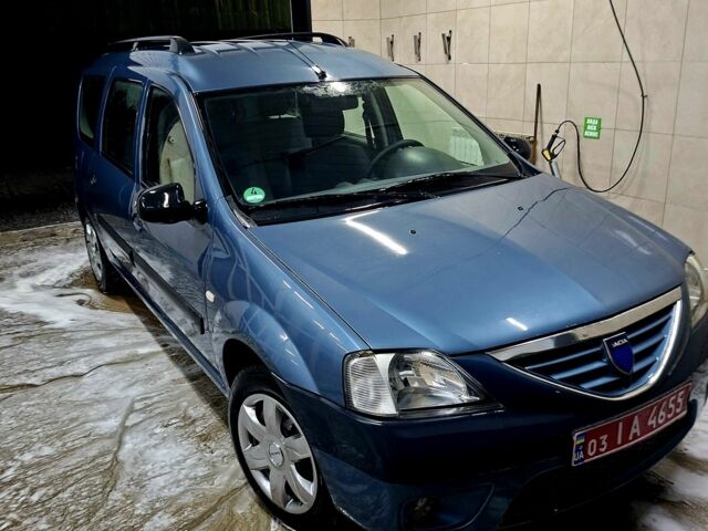 Синий Дачия Логан, объемом двигателя 1.6 л и пробегом 185 тыс. км за 5500 $, фото 1 на Automoto.ua