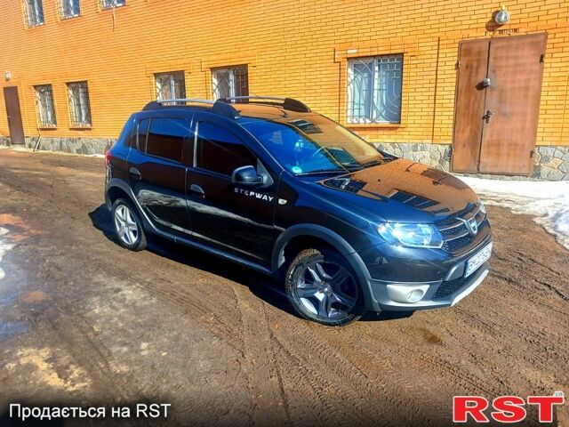 Черный Дачия Сандеро, объемом двигателя 0.9 л и пробегом 121 тыс. км за 7850 $, фото 1 на Automoto.ua