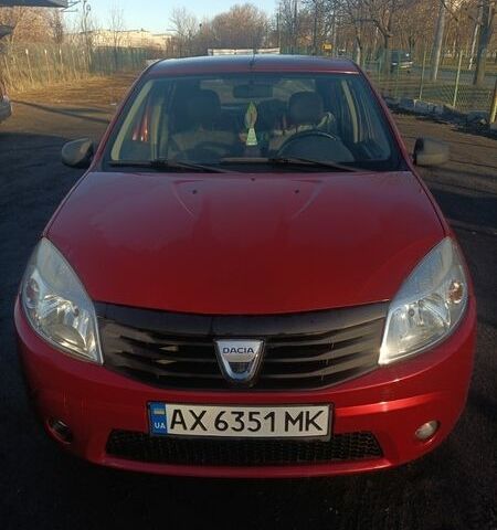 Красный Дачия Сандеро, объемом двигателя 1.39 л и пробегом 215 тыс. км за 4250 $, фото 1 на Automoto.ua