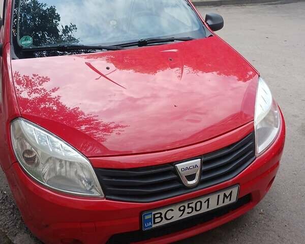 Красный Дачия Сандеро, объемом двигателя 1.1 л и пробегом 195 тыс. км за 4300 $, фото 1 на Automoto.ua