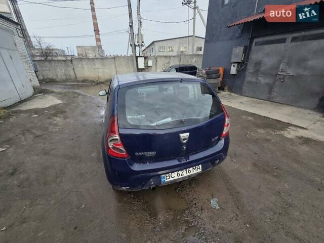 Синий Дачия Сандеро, объемом двигателя 1.4 л и пробегом 197 тыс. км за 2450 $, фото 1 на Automoto.ua